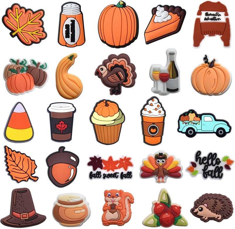 BULKITEM 25PCS Sports Shoe Decoration Charms,Basketball Soccer Baseball Golf Football Shoe Decoration Charms - Image 1